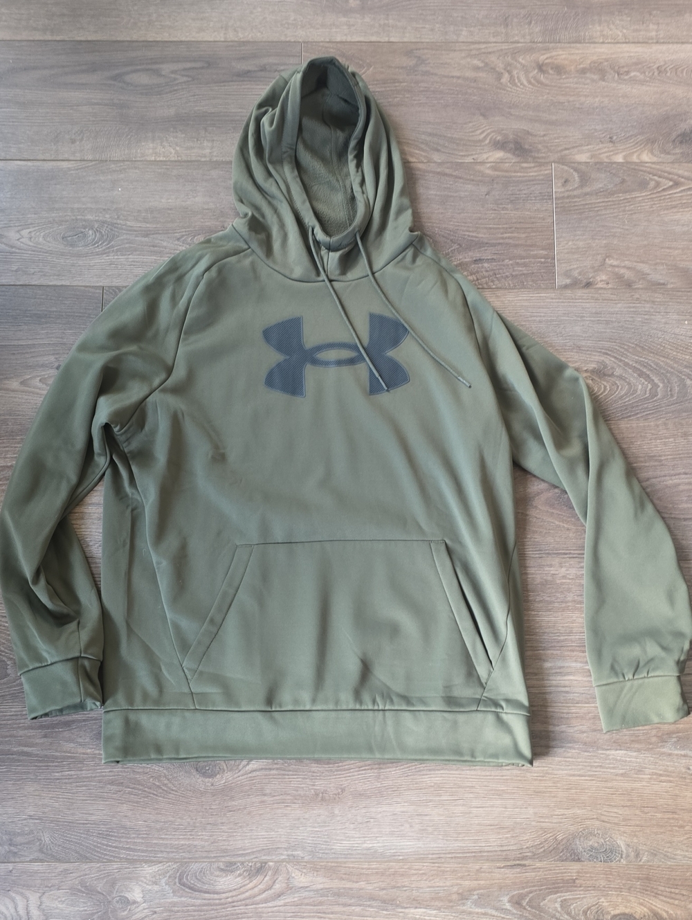 Under Armour Men's Olive Green Performance Hoodie with Logo